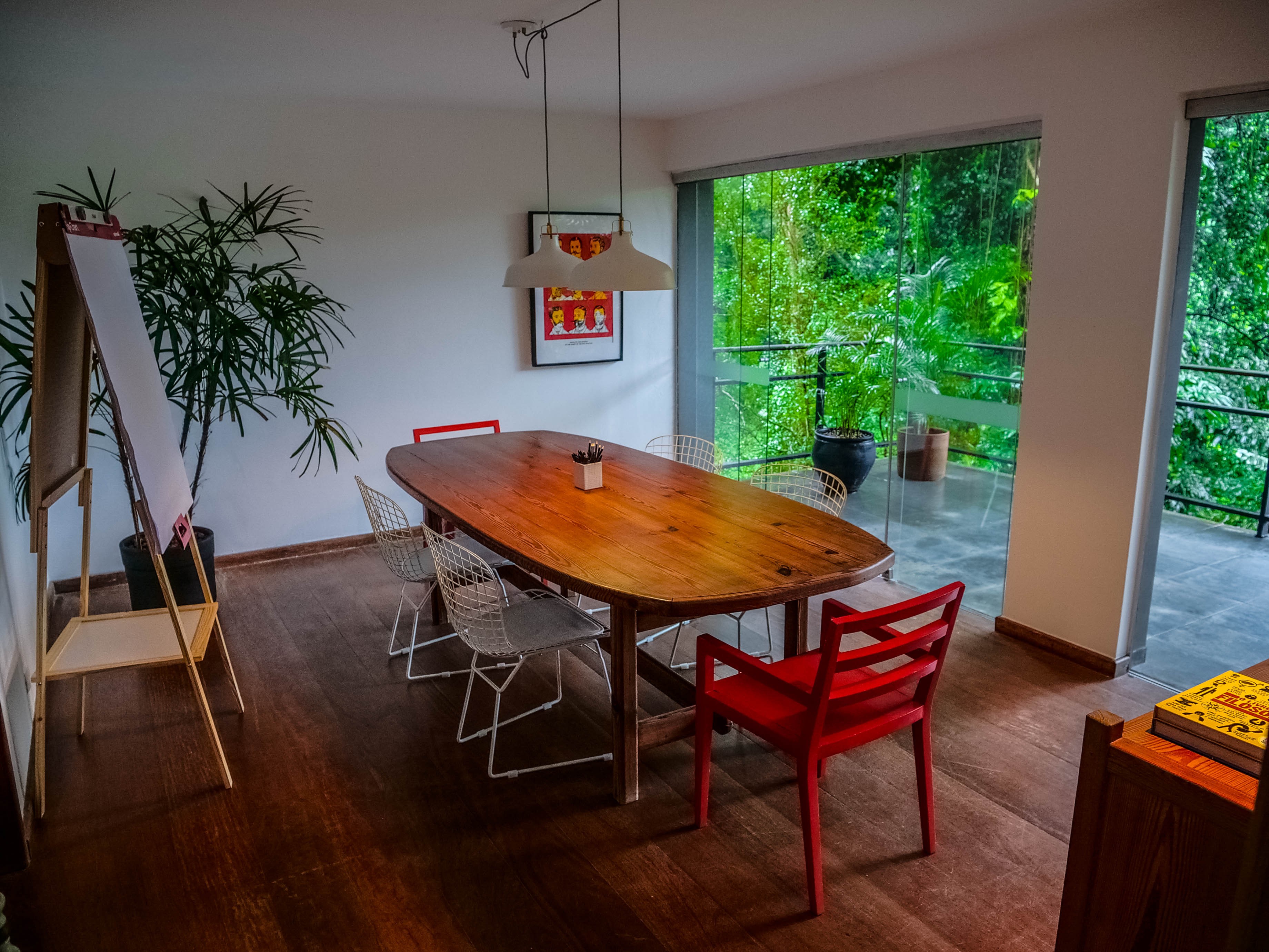 fountain in lush environment